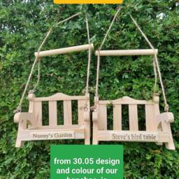 Personalised Swing Seat Bird Feeder - Table - thumbnail 3