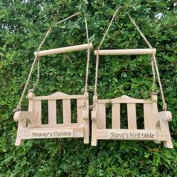 Personalised Swing Seat Bird Feeder - Table - thumbnail 4