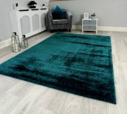 New Plush Jade Thick Silky Soft Shag Pile Rug Modern Luxurious High Quality Mats