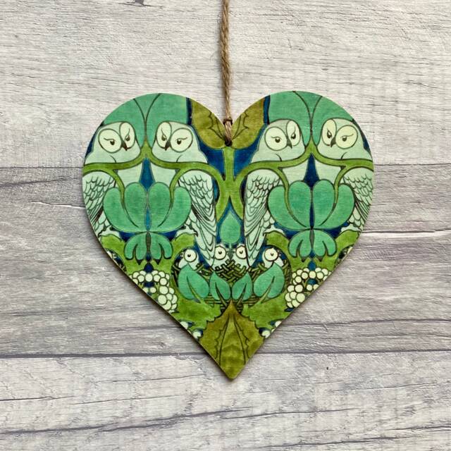 Owl Decoration, Woodland Animal Ornament, Wooden Gifts For 5Th Anniversary, Bird Wall Decor - image 1