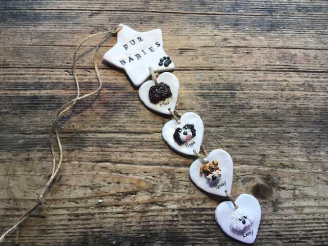 Personalised Fur Baby Wall Hanging Pet Family Tree Sign Dog Cat Pet Lover Gift Memorial Bereavement Loss Sign Family - image 1