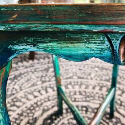 Soldexample Piecehand Painted Table Bohemian Girl Vintage Accent - thumbnail 4
