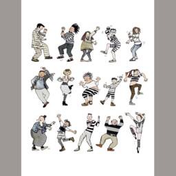 A4 Print .wey Hey, Having A Dance . Party Time 15 People Dancing & Doing Their Thing.a4 Print From Collage Original - thumbnail 3