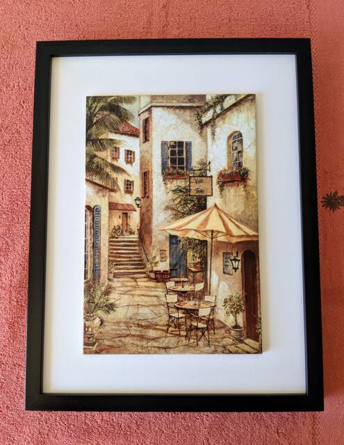 "Capri Italy Ceramic Wall Art Tile, 8"" By 12" - image 1