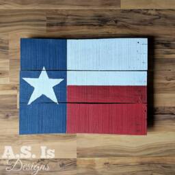 Reclaimed Wood Texas Flag Wall Art Rustic Lone Star Decor - thumbnail 2