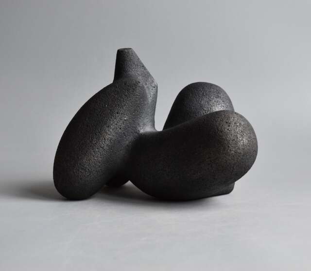 Ceramic Sculpture, Black Ceramics, Ceramic Figurine, African Figure, Sculpture For The Garden, Ceramics Raku, Art - image 1