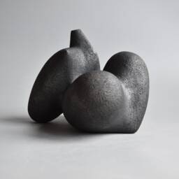 Ceramic Sculpture, Black Ceramics, Ceramic Figurine, African Figure, Sculpture For The Garden, Ceramics Raku, Art - thumbnail 3
