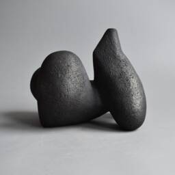 Ceramic Sculpture, Black Ceramics, Ceramic Figurine, African Figure, Sculpture For The Garden, Ceramics Raku, Art - thumbnail 2