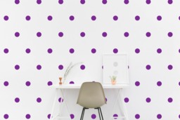 Circle Wall Pattern Decal Kids Room Polka Dots Wall Sticker, Bedroom, Living Wallpaper Vinyl Decals Stickers Home Decor - thumbnail 1