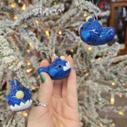 Angler Fish Christmas Ornament With Glow in The Dark - thumbnail 2