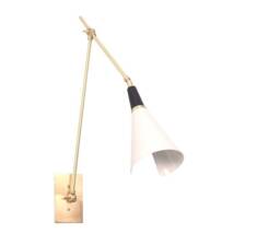 Adjustable Brass Wall Lamp Handmade Vintage Sciccoso Ii , Handcrafted Light Magari Kitchen Bedside Bathroom Reading