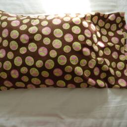 Brown Peace Signs Print Flannel Pillow Case - Standard Size - Free Us Shipping - thumbnail 3