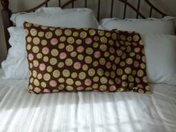 Brown Peace Signs Print Flannel Pillow Case - Standard Size - Free Us Shipping