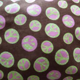 Brown Peace Signs Print Flannel Pillow Case - Standard Size - Free Us Shipping - thumbnail 4
