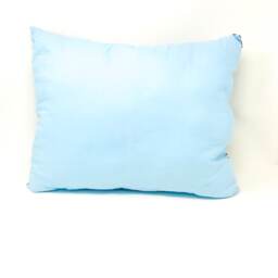 Hand Crafted Dahlia Throw Pillow - Blue & Green Floral Design - thumbnail 3