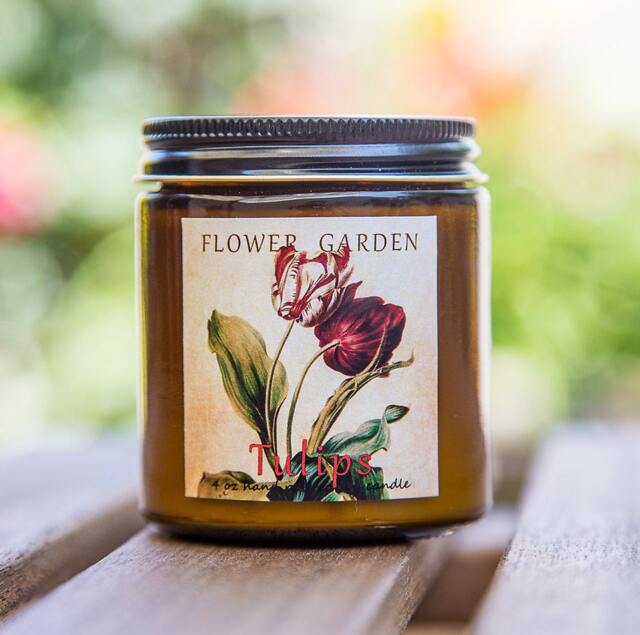 Scented Candle Tulips , Soy Candles, Bff Gift - image 1