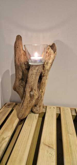 Driftwood Candle Holder - image 1