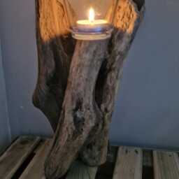 Driftwood Candle Holder - thumbnail 3
