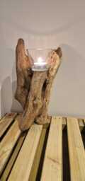 Driftwood Candle Holder - thumbnail 1