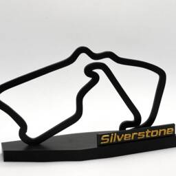 F1 Silverstone Mini 3D Track Outline With Free Custom Stand - 15x15x4.5cm Ideal Mini Gift For Fans - thumbnail 3