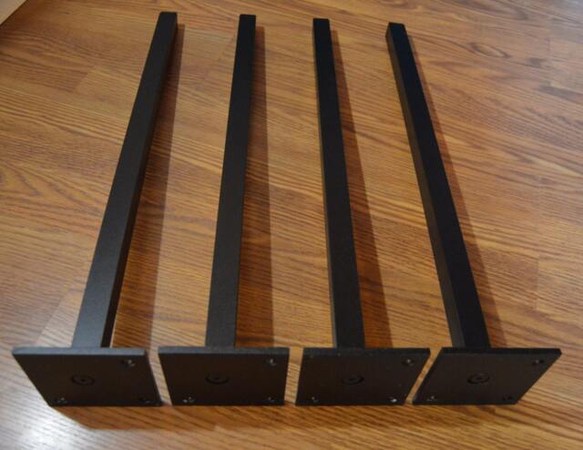 Aluminum Diy Straight Metal Table Legs Set Of 4 , Black 1 - image 1