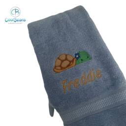 Tortoise Towel - Personalised Face Cloth/Hand Bath = Embroidered - thumbnail 3
