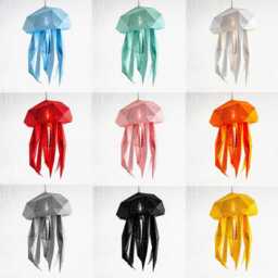 Bubble Jellyfish Lamp - Diy Night Light Papercraft Kit Pinpoint Dot Paper Lantern Nursery Bedroom Decor - thumbnail 3