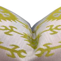 Luxury Designer Osborne & Little Palas Fabric Lime Grey Cushion Pillow Cover - thumbnail 3