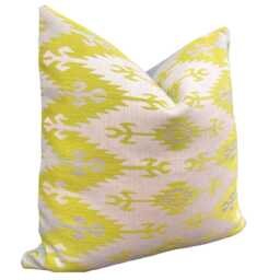 Luxury Designer Osborne & Little Palas Fabric Lime Grey Cushion Pillow Cover - thumbnail 2