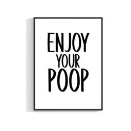 Bathroom Print Unframed Poster, Funny Home D??cor Gift Typography Prints Minimalist Fun - thumbnail 3