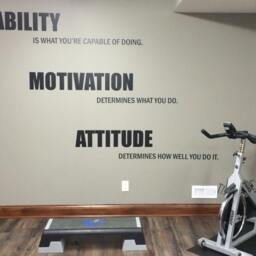 Motivational Quote Gym Wall Decal. Ability, Motivation, Attitude Decal, Office Physical Therapy Sign, Chiropractor 123 - thumbnail 3