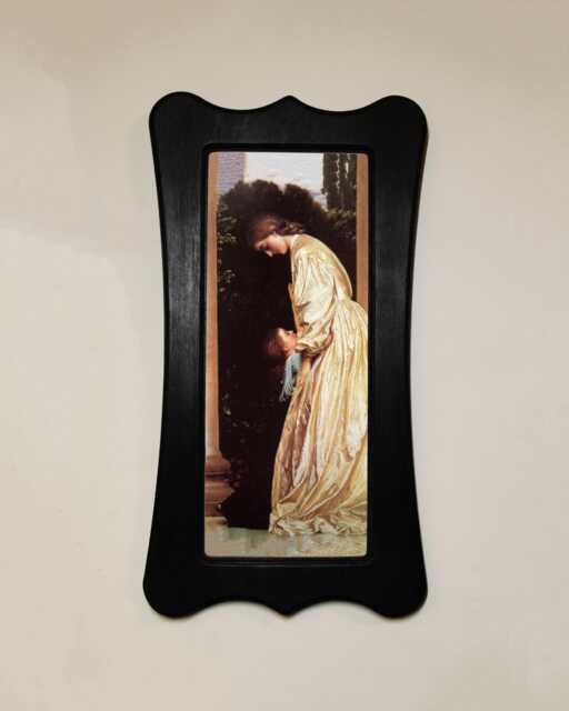 Black Wooden Framed Picture, Art Nouveau Style, Frederic Leighton, Sisters , Print, Wall Hanging Home Decor - image 1