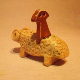 "Ceramic Goat & ""Eye Idol" - thumbnail 3