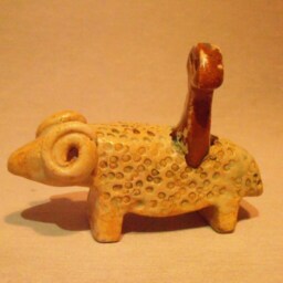 "Ceramic Goat & ""Eye Idol" - thumbnail 2
