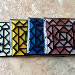 Coasters, Mosaic Vivid Colors, Housewarming Gift, Home Decor, Wine, Candles, Vases, Christmas - thumbnail 3