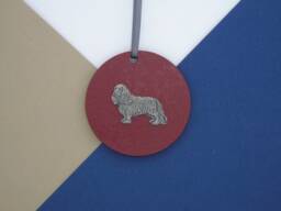 Cavalier King Charles Spaniel Wooden Disk Decoration - Christmas Tree Ornament Bauble Unique Decor