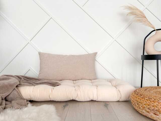 Velvet Floor Cushion Cozy Reading Nook Pillow, Bench Cushion - image 1