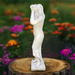 Massive Lady Statue Graceful Woman Figurine Stone Goddess Sculpture Outdoor Person Decor Handmade Ornament Memorial Decoration - thumbnail 3