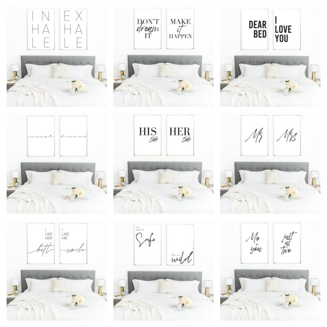 Winster Creations Assorted Bedroom Dressing Room Home Wall Decor Set Of 2 Prints - image 1