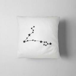 Pisces Constellation Pillow Cover 40x40 cm, Zodiac Throw With Insert, Astrology Gift For Her, Celestial Home Decor - thumbnail 4