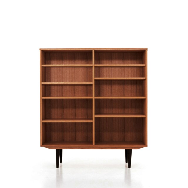 Bookcase, Bookshelf Made Of Oak Vaneer - Teak Colour Livlo T-R02 - image 1