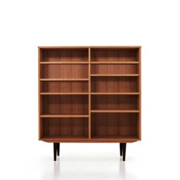 Bookcase, Bookshelf Made Of Oak Vaneer - Teak Colour Livlo T-R02 - thumbnail 1