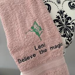 Fairy Towel - Personalised Face Cloth/Hand Bath = Fairies - thumbnail 3