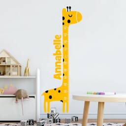 Personalised Giraffe Height Chart Wall Sticker, For Kids, Custom Decal, Growth Decal - thumbnail 3