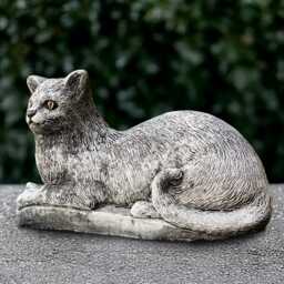 Concrete Sitting Cat Statue Stone Kitty Sculpture Outdoor Pet Figure Cement Animal Memorial Decor Cat Lover Gift Handmade - thumbnail 3