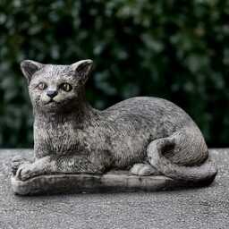 Concrete Sitting Cat Statue Stone Kitty Sculpture Outdoor Pet Figure Cement Animal Memorial Decor Cat Lover Gift Handmade - thumbnail 4
