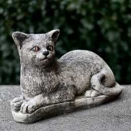Concrete Sitting Cat Statue Stone Kitty Sculpture Outdoor Pet Figure Cement Animal Memorial Decor Cat Lover Gift Handmade - thumbnail 1