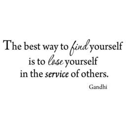 Vwaq The Best Way To Find Yourself Is To Lose in The Service Of Others Gandhi Wall Art - thumbnail 2