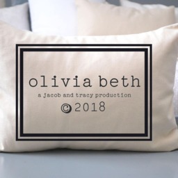Baby Pillow, Personalized Baby Shower Gift For Godchild, Trendy Boy, New Wishes, Twins - thumbnail 3