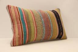 Throw Pillow, Sofa 12x20 in 30x50 cm, Vintage Kilim Pillow, Home Cushion Cover Boho Pillow Koef-792 - thumbnail 1